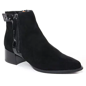 Fugitive Bazil Noir : chaussures dans la même tendance femme (low-boots noir) et disponibles à la vente en ligne 