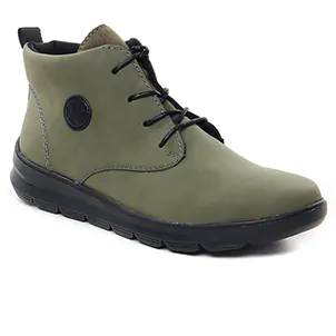 bottines-a-lacets vert kaki même style de chaussures en ligne pour femmes que les  Kickers