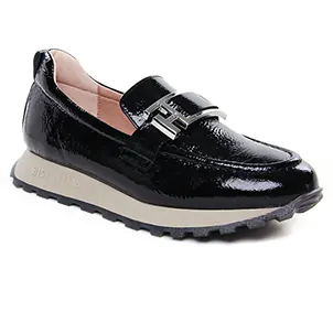 Chaussures femme hiver 2024 - mocassins confort Hispanitas noir vernis