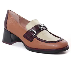 mocassins-trotteurs marron beige même style de chaussures en ligne pour femmes que les  Marco Tozzi