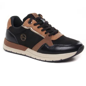 Chaussures femme hiver 2024 - tennis tamaris noir marron