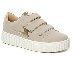 Chaussures femme hiver 2024 - Tennis plateforme Vanessa Wu beige