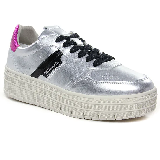 Tennis Et Baskets Mode Tamaris 23773 Silver Comb, vue principale de la chaussure femme