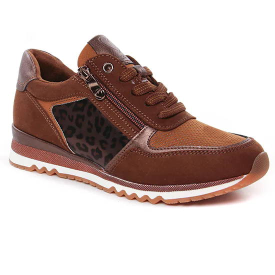 Tennis Et Baskets Mode Marco Tozzi 23785 Cognac Comb, vue principale de la chaussure femme