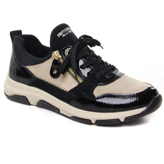 Tennis Et Baskets Mode Remonte D1S02-04 Noir Bronze, vue principale de la chaussure femme