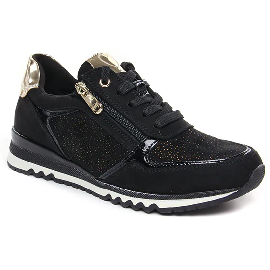 Tennis Et Baskets Mode Marco Tozzi 23749 Black Gold, vue principale de la chaussure femme