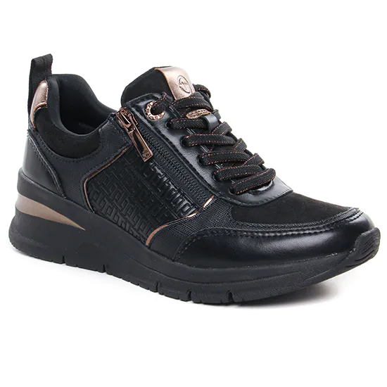 Tennis Et Baskets Mode Tamaris 23721 Black Copper, vue principale de la chaussure femme