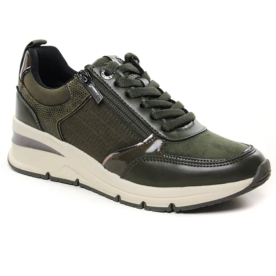 Tennis Et Baskets Mode Tamaris 23721 Olive Comb, vue principale de la chaussure femme