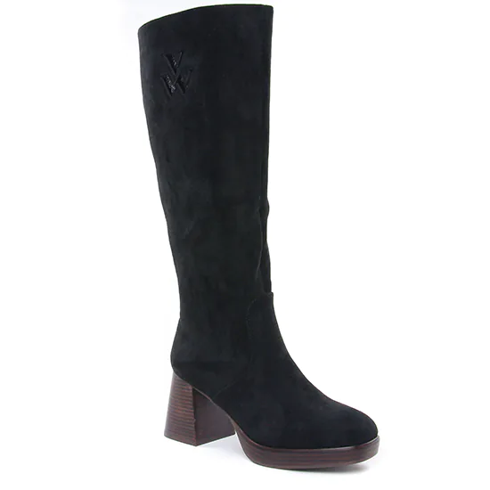 Bottes Vanessa Wu Lamia Noir Bt2723, vue principale de la chaussure femme