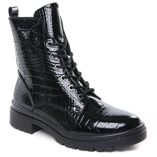 Bottines Et Boots Tamaris 25236 Black Croco, vue principale de la chaussure femme