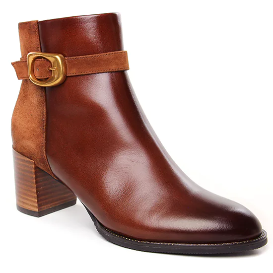 Bottines Et Boots Fugitive Gifi Cognac, vue principale de la chaussure femme