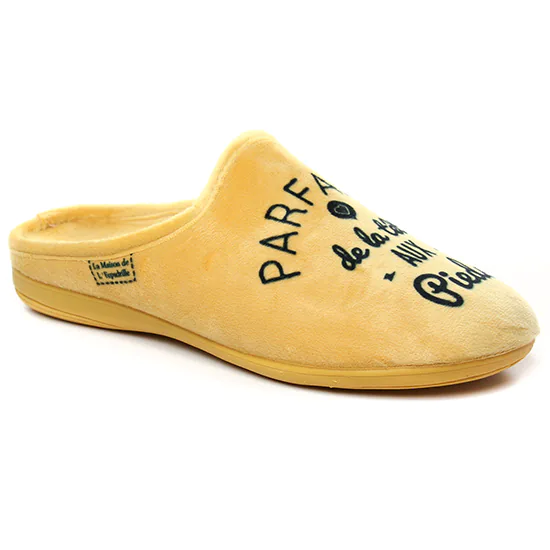 Chaussons La Maison De L Espadrille 102-7 F Jaune, vue principale de la chaussure femme