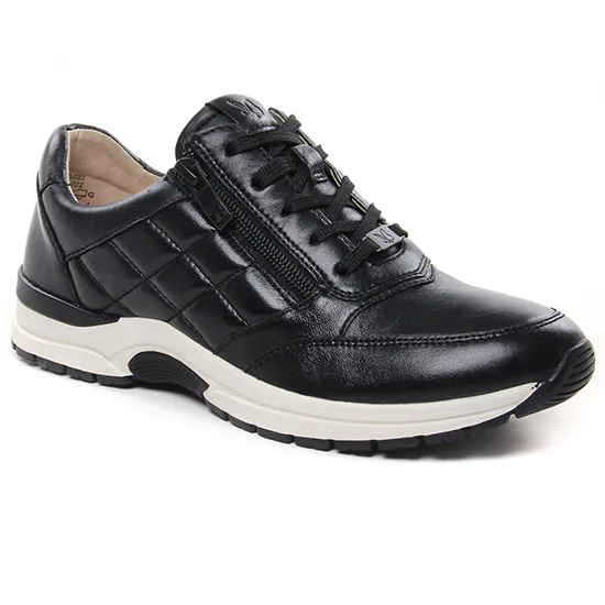 Chaussures À Lacets Caprice 23653 Black Nappa, vue principale de la chaussure femme