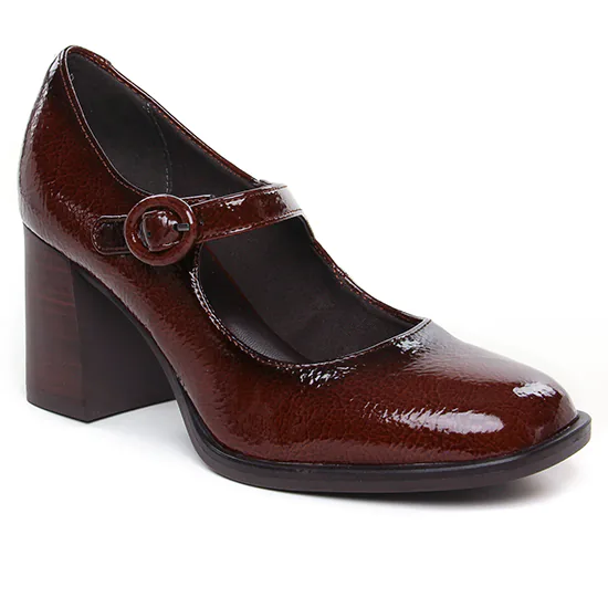 Escarpins Tamaris 24440 Brown Patent, vue principale de la chaussure femme