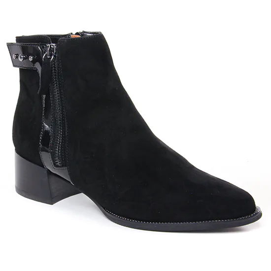 Bottines Et Boots Fugitive Bazil Noir, vue principale de la chaussure femme