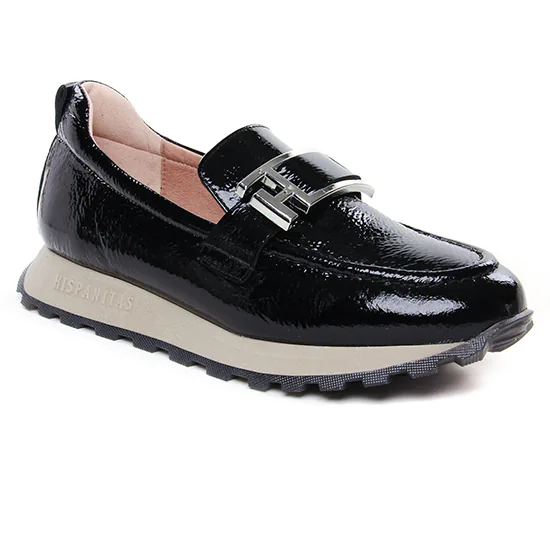 Mocassins Hispanitas Hi243621 Black, vue principale de la chaussure femme