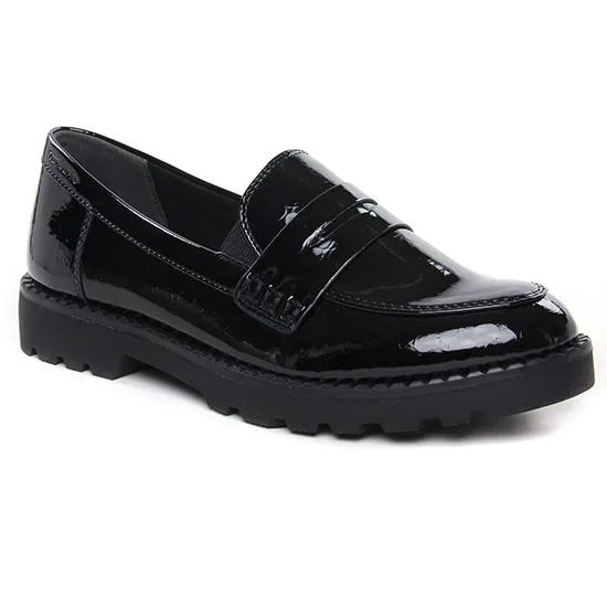 Mocassins Tamaris 24312 Blk Patent Str, vue principale de la chaussure femme