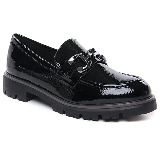 Mocassins Marco Tozzi 24700 Black Patent, vue principale de la chaussure femme