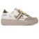 baskets plateforme blanc or mode femme automne hiver 2024 vue 2