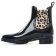 boots élastiquées noir léopard mode femme automne hiver 2024 vue 3