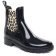 boots élastiquées noir léopard mode femme automne hiver 2024 vue 1