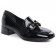 mocassins noir vernis mode femme automne hiver 2024 vue 1