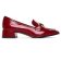 mocassins rouge vernis mode femme automne hiver 2024 vue 2