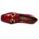 mocassins rouge vernis mode femme automne hiver 2024 vue 4