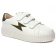 Tennis plateforme blanc kaki mode femme automne hiver 2024 vue 1