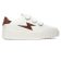 Tennis plateforme blanc marron mode femme automne hiver 2024 vue 2