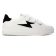 Tennis plateforme blanc noir mode femme automne hiver 2024 vue 2