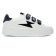 Tennis plateforme blanc noir mode femme automne hiver 2024 vue 2