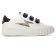 Tennis plateforme blanc or mode femme automne hiver 2024 vue 2