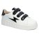 baskets plateforme blanc noir mode femme automne hiver 2025 vue 1