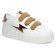 baskets plateforme blanc marron mode femme automne hiver 2025 vue 1