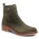 bottines à lacets vert kaki mode femme automne hiver 2025 vue 1