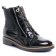 bottines à lacets noir vernis mode femme automne hiver 2025 vue 1
