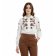 Chemisiers blanc marron mode femme automne hiver 2025 vue 1