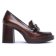 mocassins talon haut marron mode femme automne hiver 2025 vue 2