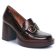 mocassins talon haut marron mode femme automne hiver 2025 vue 1