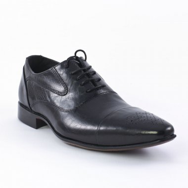 Derbys Greenstone Finley Noir, vue principale de la chaussure homme