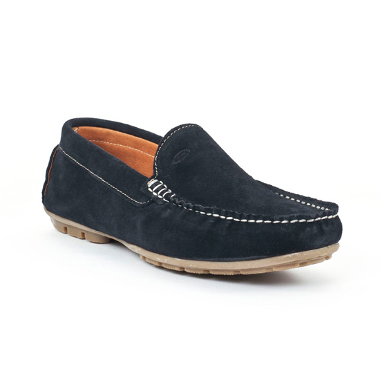 Mocassins Yann Bolligen 911n Marine, vue principale de la chaussure homme