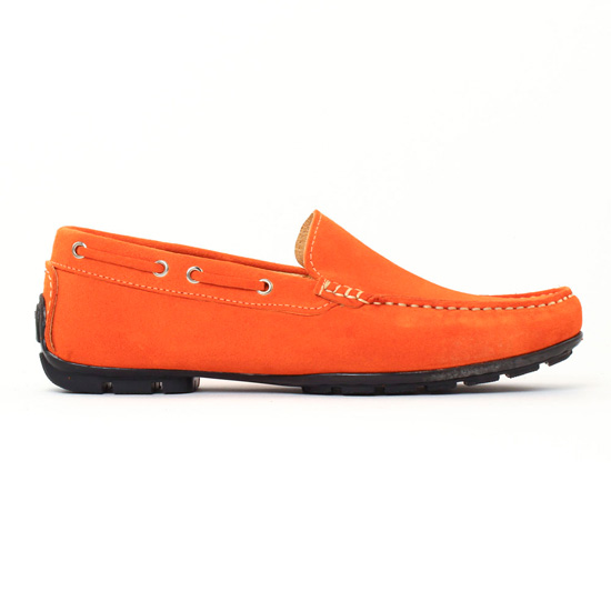 mocassins orange mode homme printemps été - Photo Produit 2