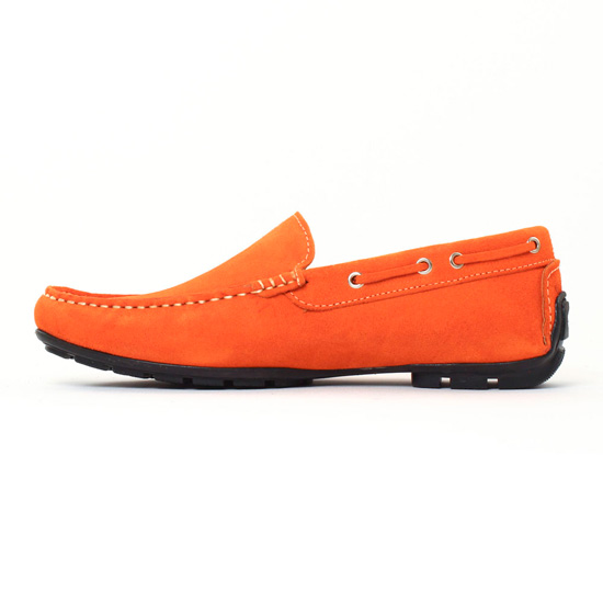 mocassins orange mode homme printemps été - Photo Produit 3