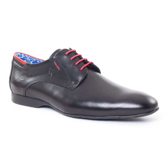 Chaussures Basses À Lacets Fluchos 9353 Noir, vue principale de la chaussure homme
