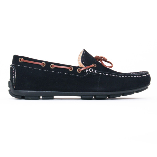 mocassins bateaux bleu marine mode homme printemps été - Photo Produit 2