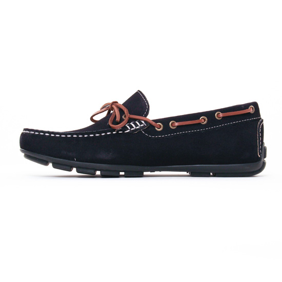 mocassins bateaux bleu marine mode homme printemps été - Photo Produit 3