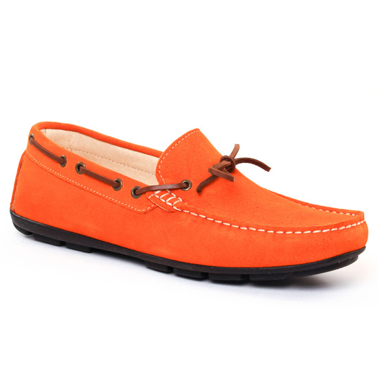 Mocassins Et Bateaux Ciao Polo 810 Orange, vue principale de la chaussure homme