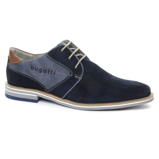 Chaussures Basses À Lacets Bugatti 44701 Dark Blue, vue principale de la chaussure homme