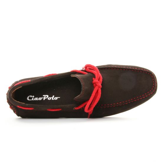 mocassins bateaux marron foncé mode homme printemps été - Photo Produit 4